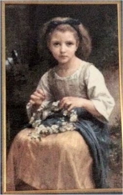 Girl making a Wreath